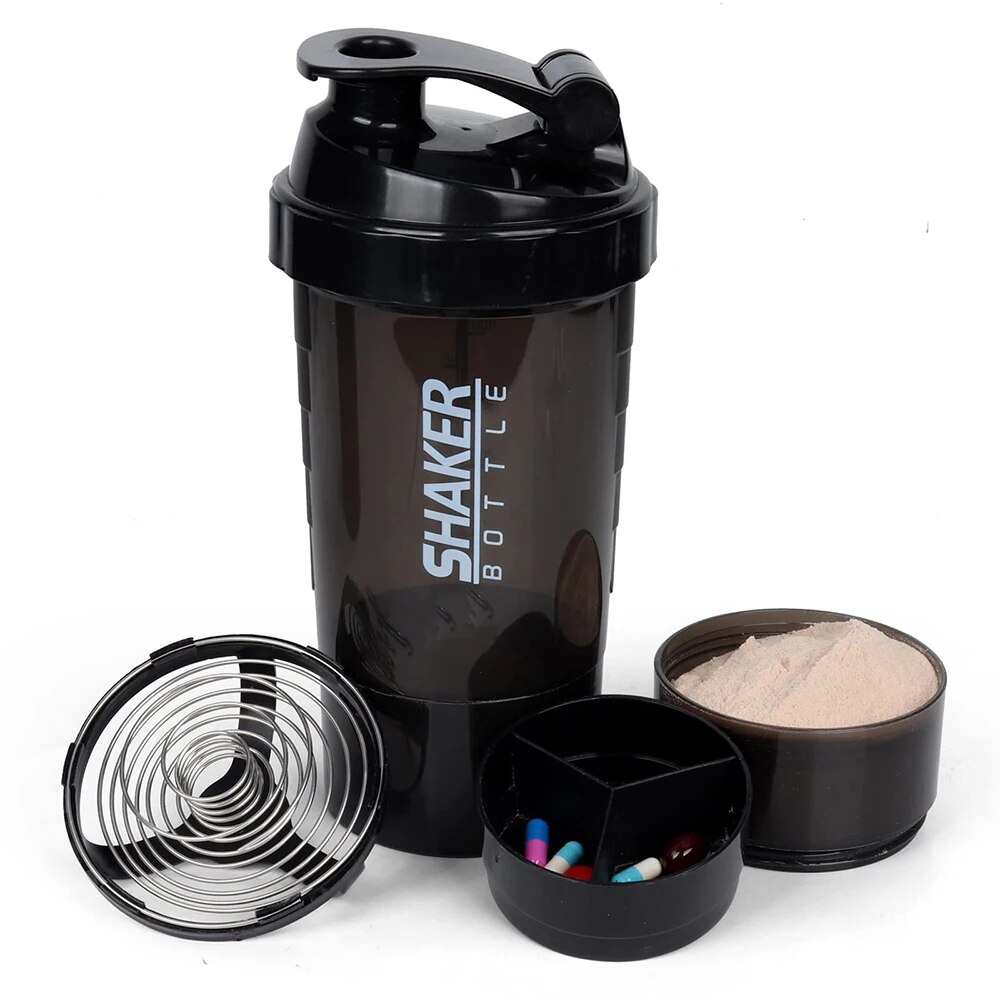 Protein Shaker Bottle - 3 strati Shaker Protein Bottle Powder