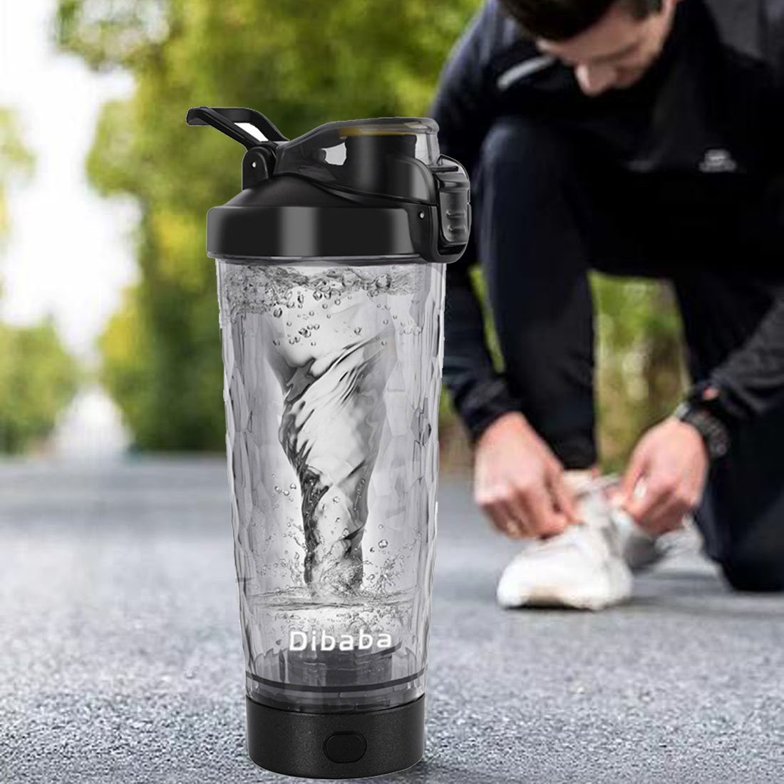 Protein Shaker Bottle - 700ml Elettrico Polvere di Proteine Tazza