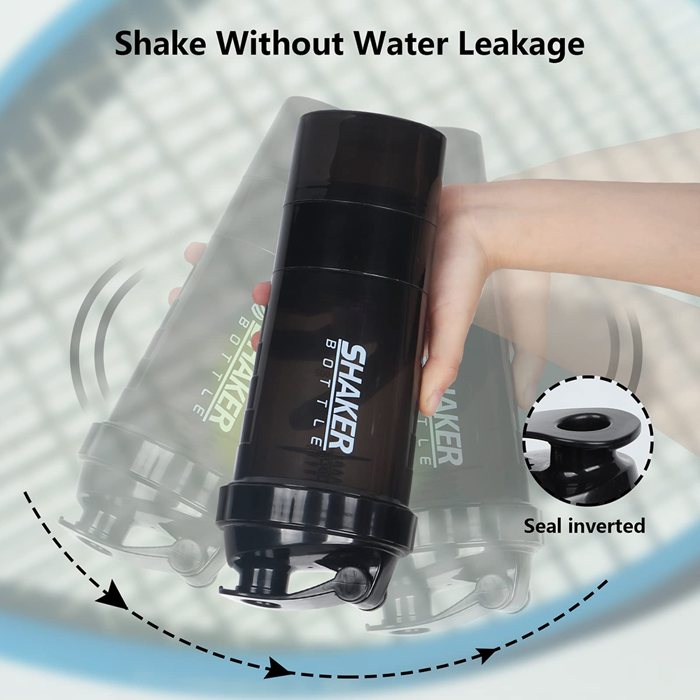 3 strati Shaker Protein Bottle - Protein Shaker Bottle recensione e prezzo