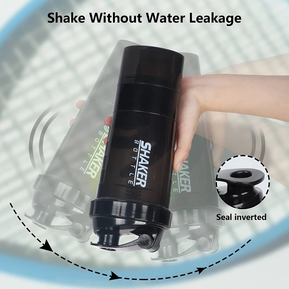 3 strati Shaker Protein Bottle - Protein Shaker Bottle recensione e prezzo